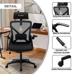Chaise de Bureau Ergonomique – Confort, Soutien Lombaire & Design Moderne