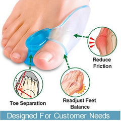 Séparateur d’Orteils en Gel – Soulage l’Oignon & Corrige l’Hallux Valgus