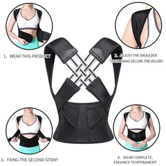 Correcteur de Posture Ergonomique – Soutien Dorsal & Alignement Naturel
