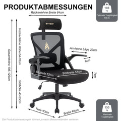 Chaise de Bureau Ergonomique – Confort, Soutien Lombaire & Design Moderne