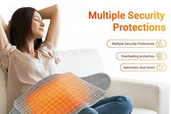 Ceinture lombaire chauffante électrique avec protections de sécurité intégrées et arrêt automatique pour un soulagement du dos en toute sécurité