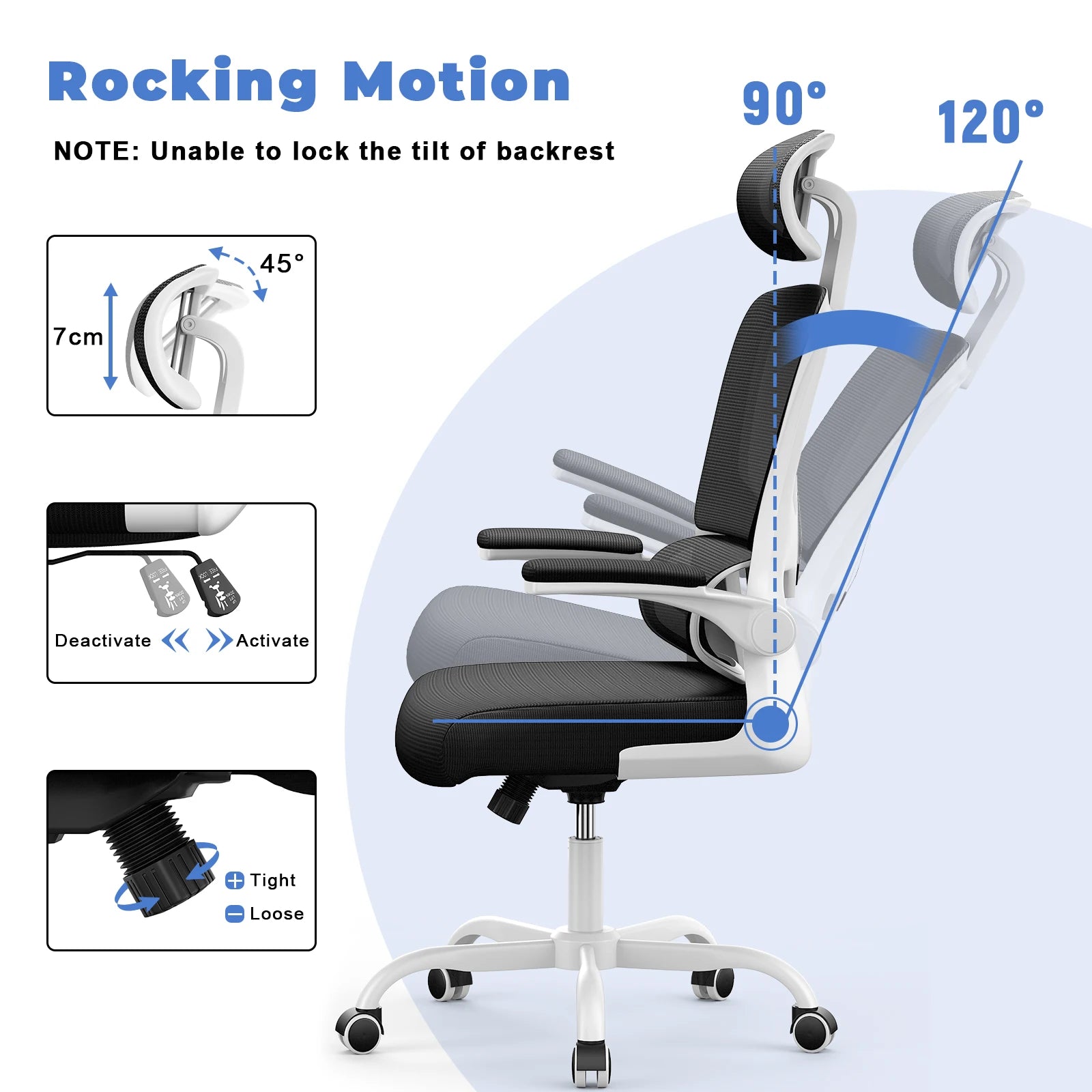 Chaise de Bureau Ergonomique Premium – Soutien Lombaire Dynamique, Dossier Respirant & Accoudoirs Relevables