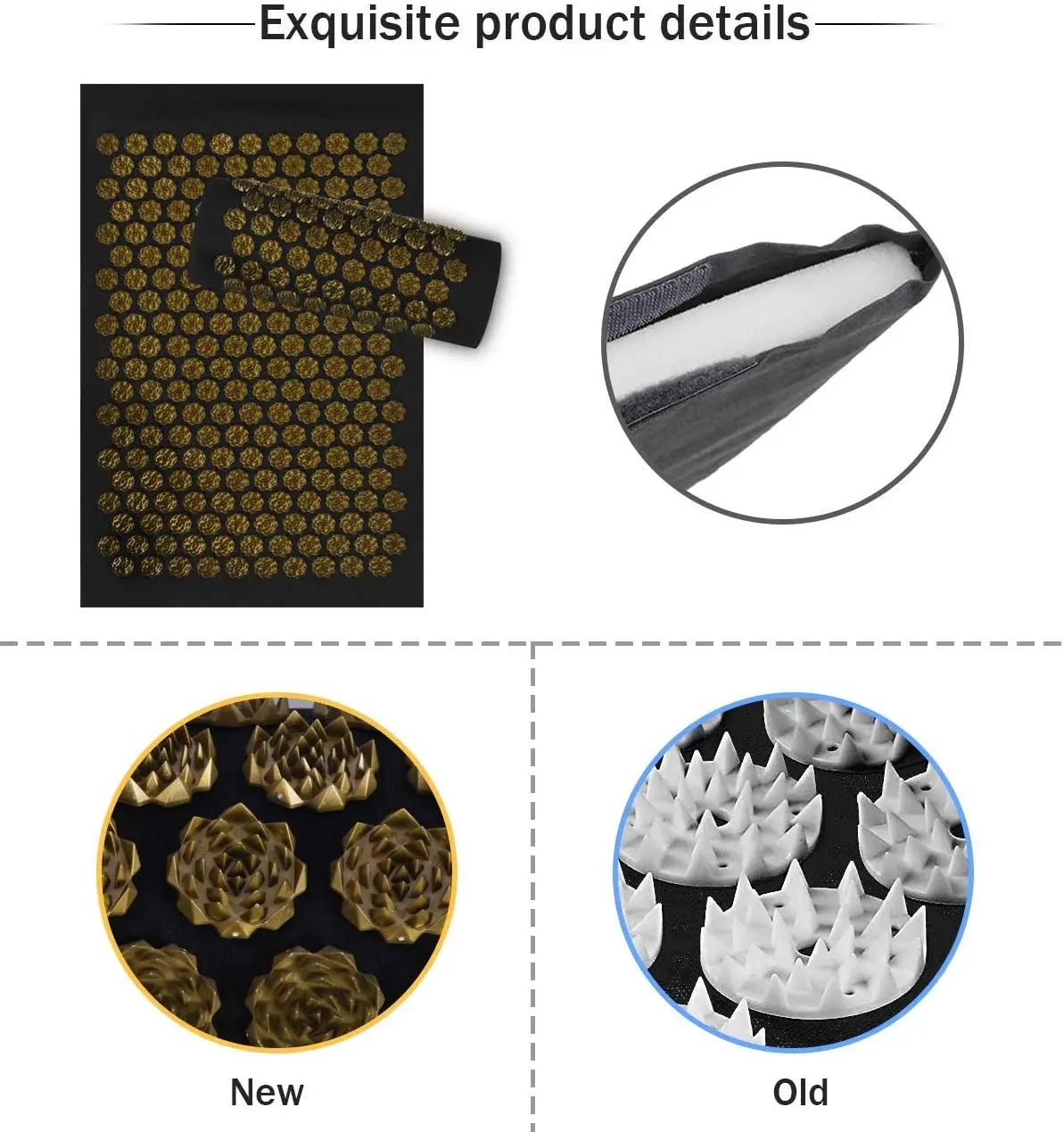 Tapis d’Acupression avec Coussin – Relaxation, Soulagement & Bien-Être à Domicile