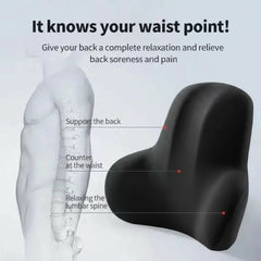 Coussin Lombaire Ergonomique – Soulage les Douleurs de Dos & Améliore la Posture