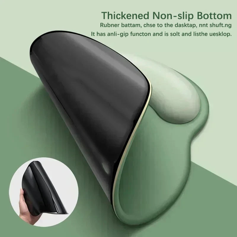 Tapis de souris ergonomique avec base antidérapante assurant une excellente stabilité sur le bureau