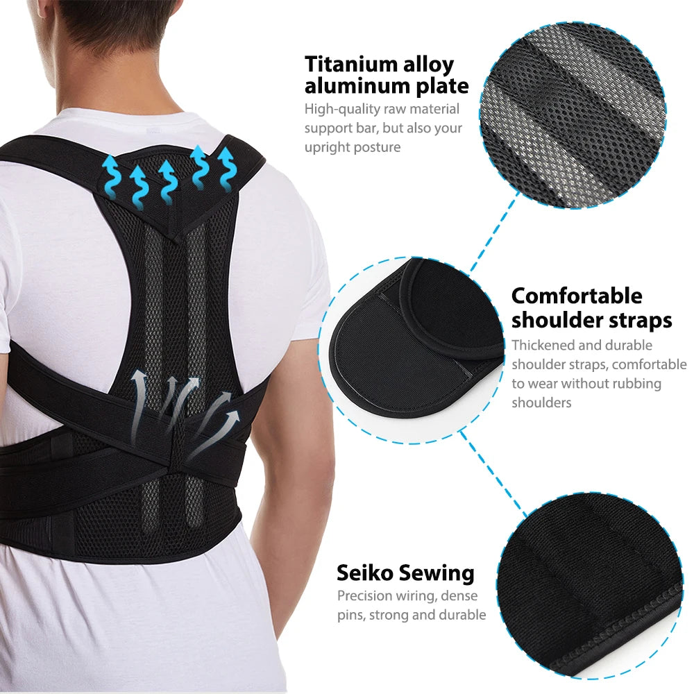 Ceinture Lombaire de Maintien 360° – Soulagement Rapide du Mal de Dos et Posture Redressée