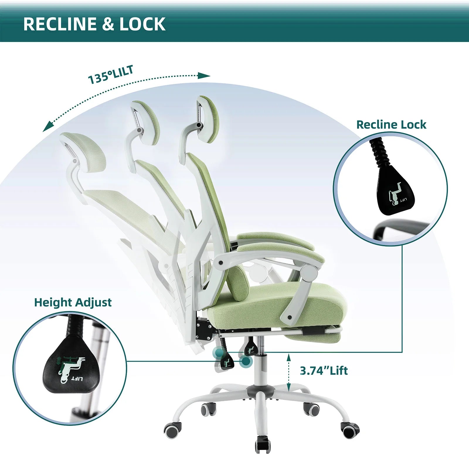 Chaise de Bureau Ergonomique Premium – Soutien Lombaire Dynamique, Accoudoirs Relevables & Maille Respirante