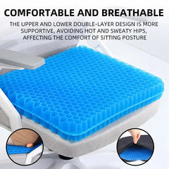 Coussin en Gel Alvéolaire – Confort Rafraîchissant et Soulagement du Coccyx