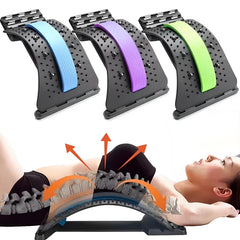 Appareil d’Étirement Lombaire 4 Niveaux – Soulagement Naturel du Dos et Massage Acupression