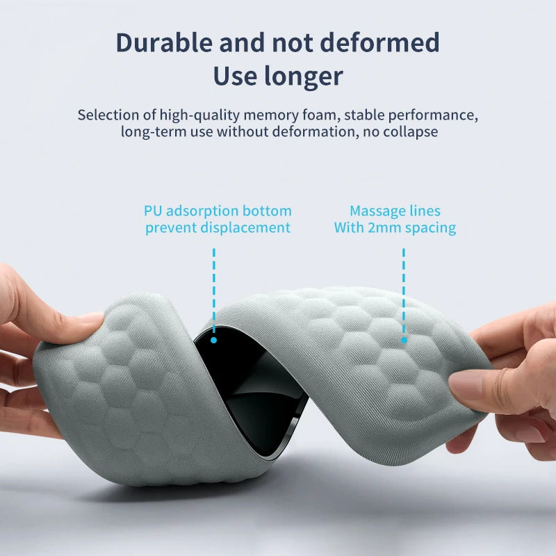 Repose-poignet ergonomique à mémoire de forme flexible et résistant à la déformation