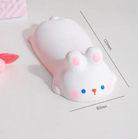 Tapis de Souris Mignon avec Repose Poignet – Chat, Lapin, Cochon ou Chien | Ergonomique & Confortable