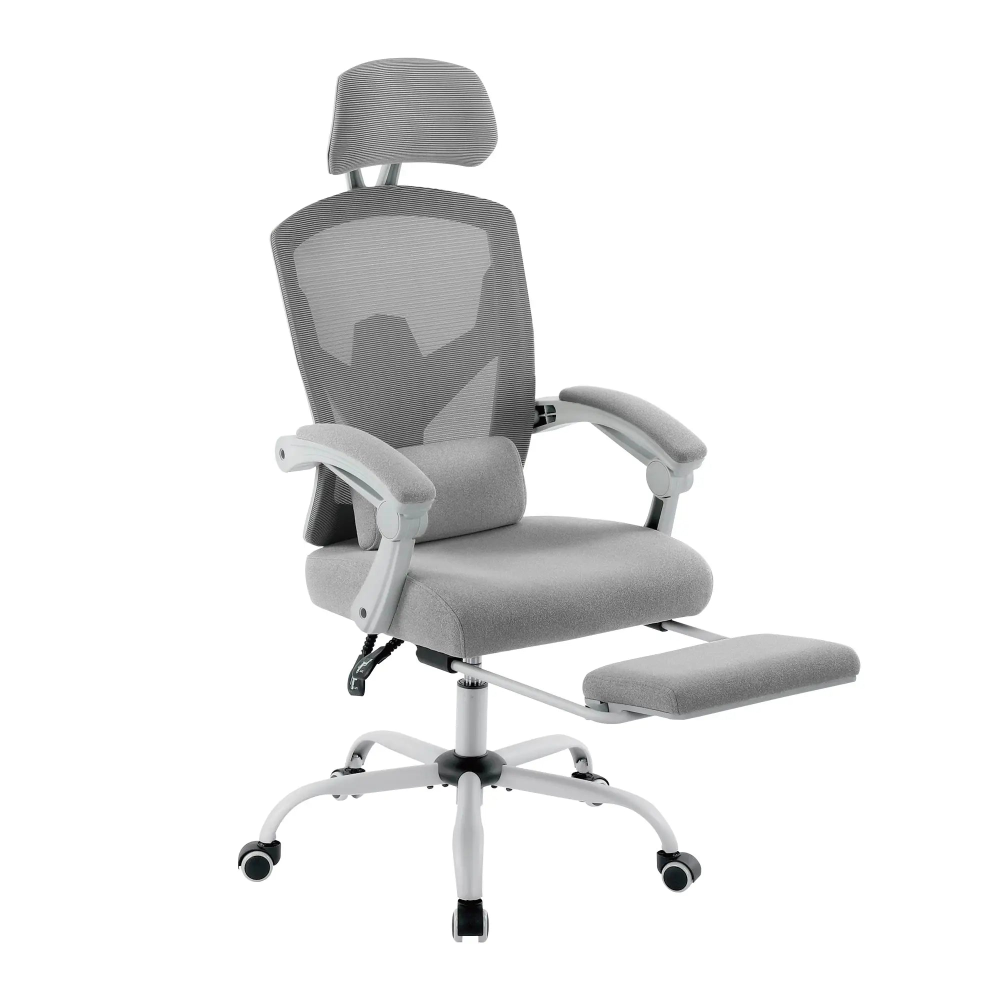 Chaise de Bureau Ergonomique Premium – Soutien Lombaire Dynamique, Accoudoirs Relevables & Maille Respirante