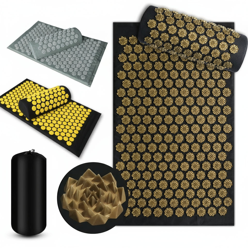 Tapis d’Acupression avec Coussin – Relaxation, Soulagement & Bien-Être à Domicile