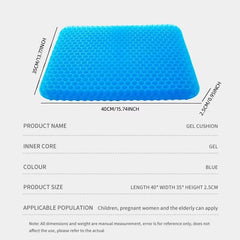 Coussin en Gel Alvéolaire – Confort Rafraîchissant et Soulagement du Coccyx