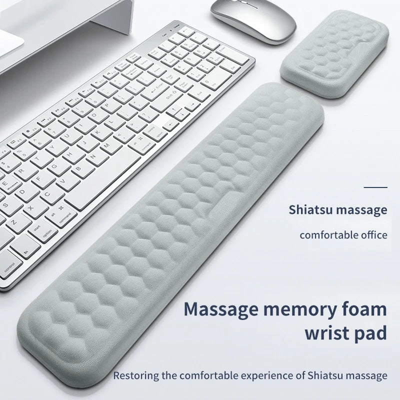Repose-poignet ergonomique pour clavier utilisé au bureau pour un confort longue durée