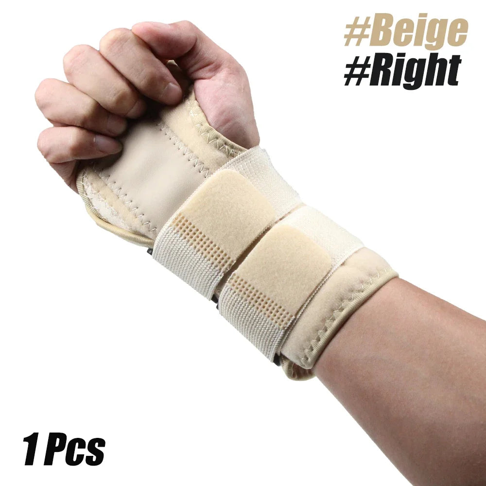 Attelle de Poignet Métallique Professionnelle – Soutien Maximal & Confort Respirant