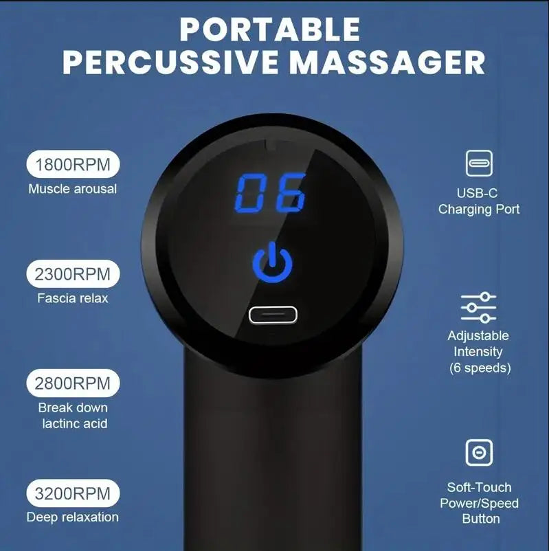 Pistolet de Massage – Récupération Musculaire & Détente Profonde