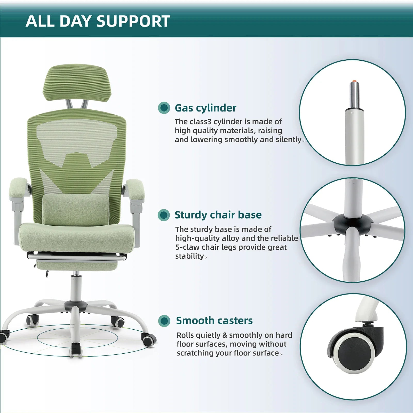 Chaise de Bureau Ergonomique Premium – Soutien Lombaire Dynamique, Accoudoirs Relevables & Maille Respirante