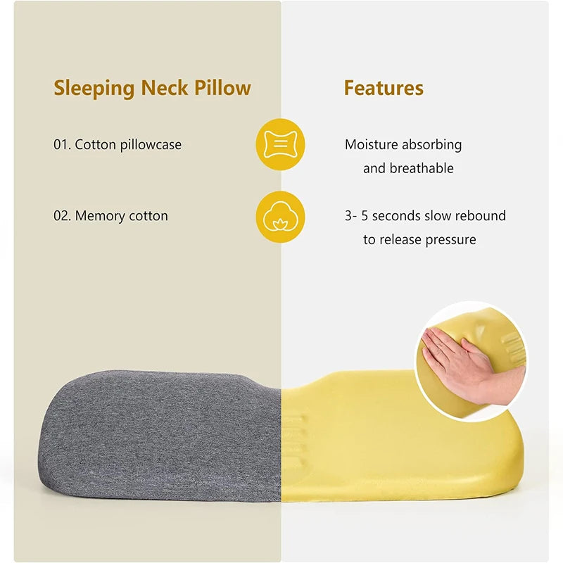 Oreiller de Voyage à Mémoire de Forme – Soutien Cervical & Confort Premium