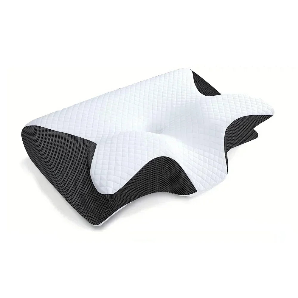 Oreiller ergonomique à mémoire de forme avec courbure étudiée pour le confort nocturne